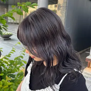 ミディアム カラー BELO OSAKA マオのヘアスタイル