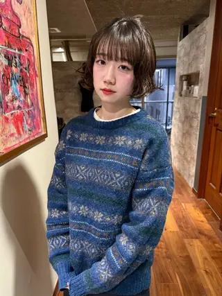 ショート カラー パーマ mai / linoah˚✧のヘアスタイル