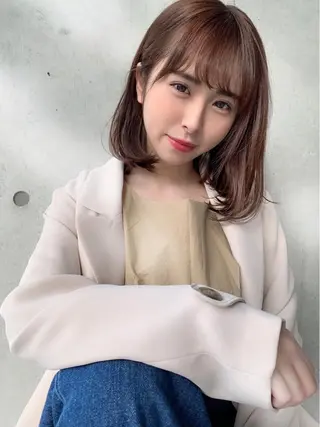 ミディアム カラー ヘアアレンジ 🪞［公式］ UNITED横浜🪞のヘアスタイル
