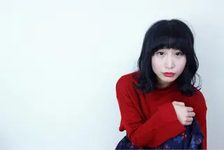 ミディアム カラー 武田 久司のヘアスタイル