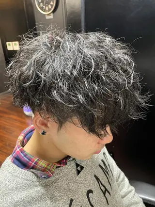 ミディアム パーマ メンズ 【店長】福田 健人のヘアスタイル