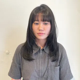 ロング note所属・韓国風/レイヤー/ note アヤナのヘアスタイル