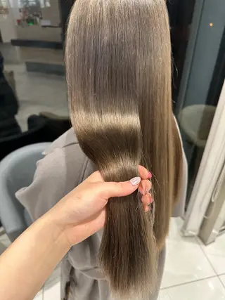 ロング カラー クロスパーマ/うる艶 カラー/Kurumiのヘアスタイル