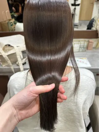 ロング 韓国風パーマ/ヘア セット/店長みづきのヘアスタイル