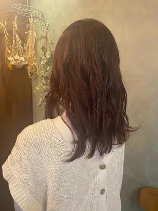 セミロング Un Fleur所属・立野 希沙のヘアスタイル