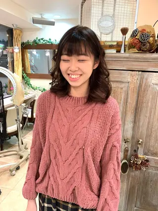 ロング カラー パーマ nishimura makotoのヘアスタイル