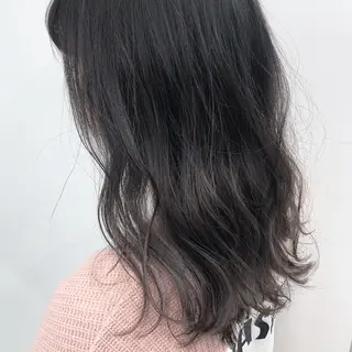 セミロング カラー ヘアアレンジ 【公式】amble luxe池袋東口🩷のヘアスタイル