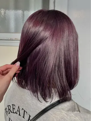 ミディアム カラー ヘアアレンジ maoブリーチ無し 似合わせカラーのヘアスタイル