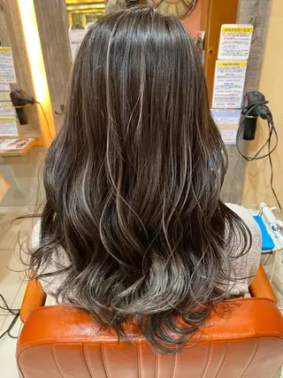 セミロング カラー 増子 幹樹のヘアスタイル