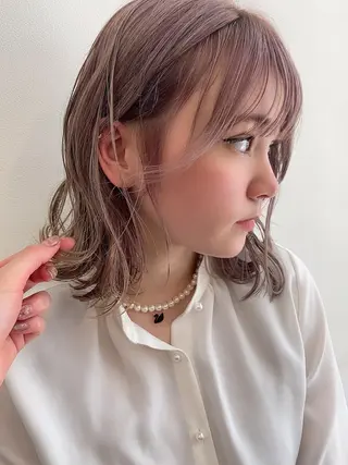 ショート カラー パーマ ヘアアレンジ Riposo.所属・✨艶髪✨ 奈須晴香のヘアスタイル