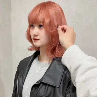 ミディアム カラー 🎀ミルクティー/暖 色×レイヤー/マリアのヘアスタイル