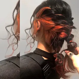 セミロング カラー ヘアアレンジ tablier所属・北名古屋 /美容院カフェのヘアスタイル