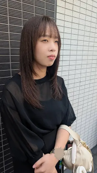 セミロング カラー R hair🧡 伊藤美和🤎のヘアスタイル