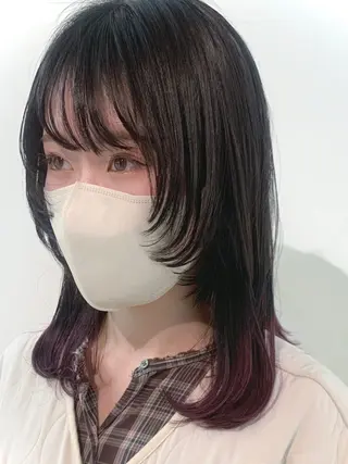 ミディアム 🎀すず🎀レディー ス/神奈川大学最寄りのヘアスタイル