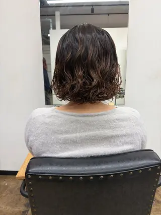 ショート パーマ 西浦 たくみのヘアスタイル