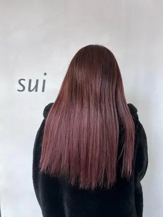 セミロング カラー 岡島 実里のヘアスタイル