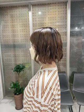 パーマ ボブパーマコテ巻き風 パーマNo1深江秀平のヘアスタイル