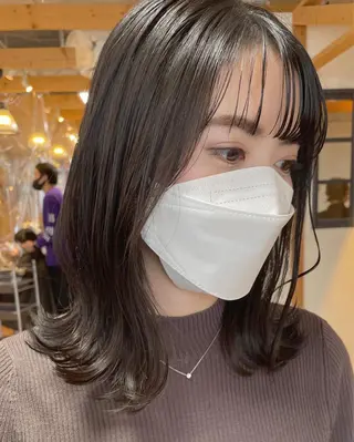 ミディアム パーマ hair salon Ranun髪質改善のヘアスタイル