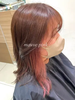 セミロング カラー 《艶髪縮毛矯正》 かのん☽⑅ ˖のヘアスタイル