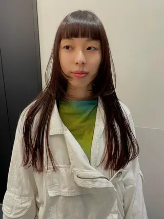 ミディアム カラー SALOWIN所属・ブリーチ✨ ボブ🪢レイヤーのヘアスタイル