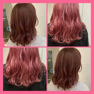 ミディアム カラー カジュアルを女っぽく 𝗮𝘆𝗮𝗰𝗼のヘアスタイル