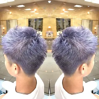 ショート カラー 縮毛/レイヤー 韓国/橋口のヘアスタイル