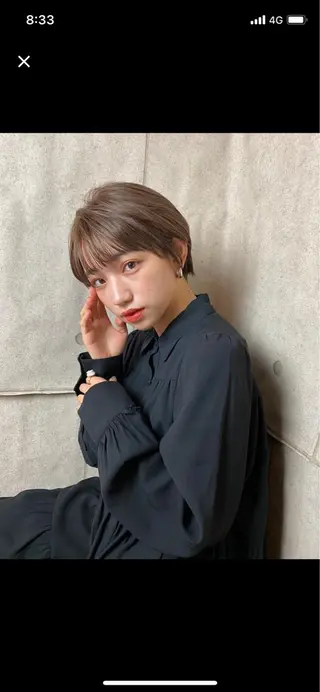 ショート 縮毛矯正 髪質改善　鈴木のヘアスタイル