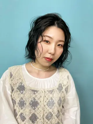 ショート カラー 1/f hair space所属・河口 友里のヘアスタイル