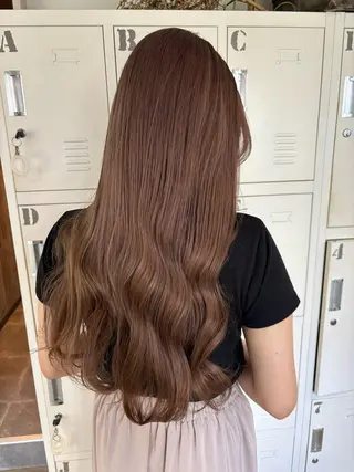 ロング カラー Risa🐈‍⬛/ グレージュ/透明感のヘアスタイル