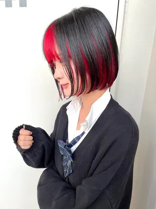 ショート カラー 尾崎隼大 レイヤー/韓国ヘアのヘアスタイル