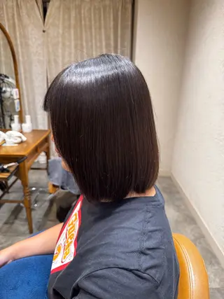 ミディアム 韓国レイヤー /艶カラー/ᴿᴵᴺのヘアスタイル