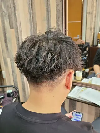 メンズ ミディアム EDEN店長／ 短髪／パーマ職人🔥のヘアスタイル