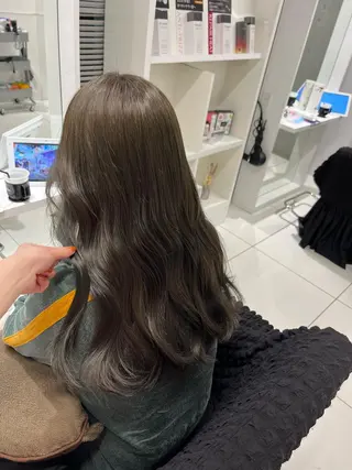 セミロング りおな/エクステ /ミルクティーカラーのヘアスタイル