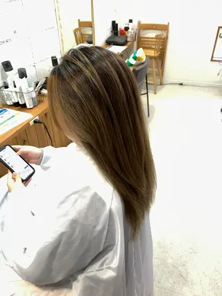 ロング sky所属・くわやま まさきのヘアスタイル