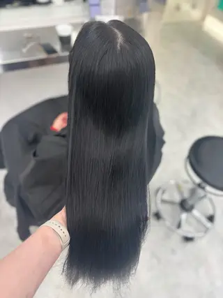 ロング 韓国風暗髪ヘア🤍 🫧MIREIのヘアスタイル