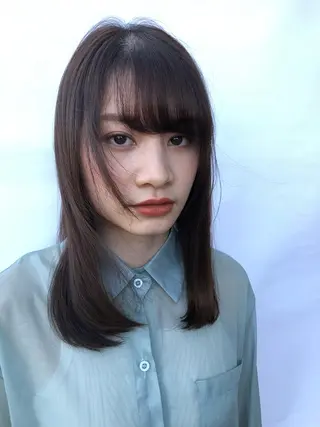 セミロング 木志 望美のヘアスタイル