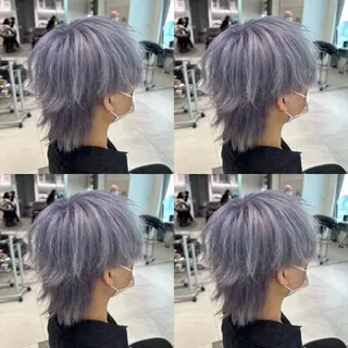 ショート カラー ヘアアレンジ メンズ 💎韓国レイヤー ×エクステゆうま💎のヘアスタイル