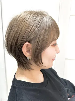 ショート EMANON 池袋西口所属・似合わせボブ🫧 丸みショート藤本のヘアスタイル