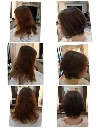 カラー パーマ ロング 安藤 理香のヘアスタイル