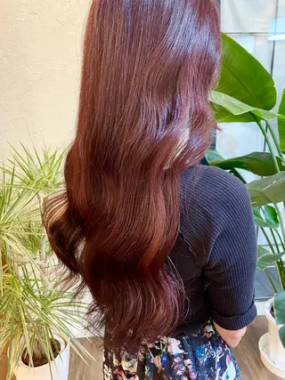 ロング しもかわ かほのヘアスタイル