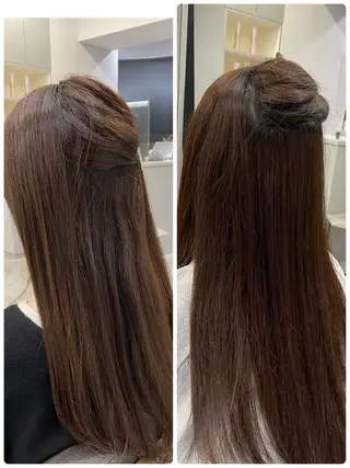 ロング 絶対綺麗な暖色カラー 🎯あります✨増渕✨のヘアスタイル