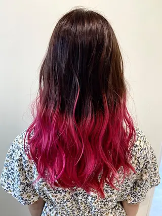 セミロング カラー ボブ/インナーカラー /眉毛/Miyuのヘアスタイル