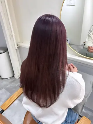 ロング カラー 暖色カラー✨️ 門内 梨真のヘアスタイル