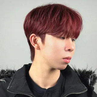 ショート カラー メンズ ADOR所属・韓国ヘアADOR HARUKIのヘアスタイル