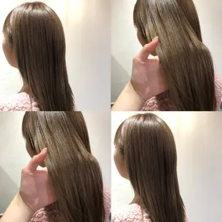 ロング カラー 艶カラー/韓国顔周り 🎀mamiのヘアスタイル