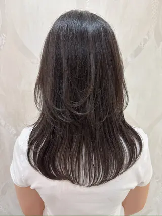 セミロング 原田 健斗のヘアスタイル