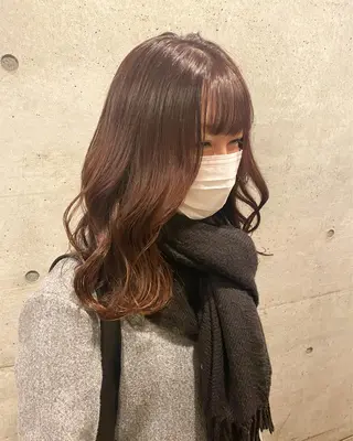 セミロング カラー 後藤紗英/髪質改善 /オリーブベージュのヘアスタイル