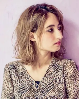 セミロング カラー パーマ 松島祐介【店長／ トップディレクター】のヘアスタイル