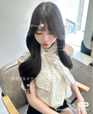 ロング カラー 中韓style 💄🤍愛子🇨🇳のヘアスタイル