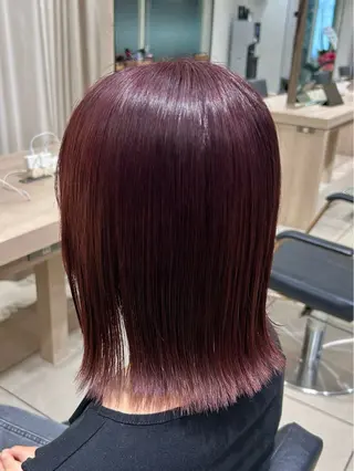 ミディアム カラー 【🎀推し デザイン カラー】小池 雪奈のヘアスタイル